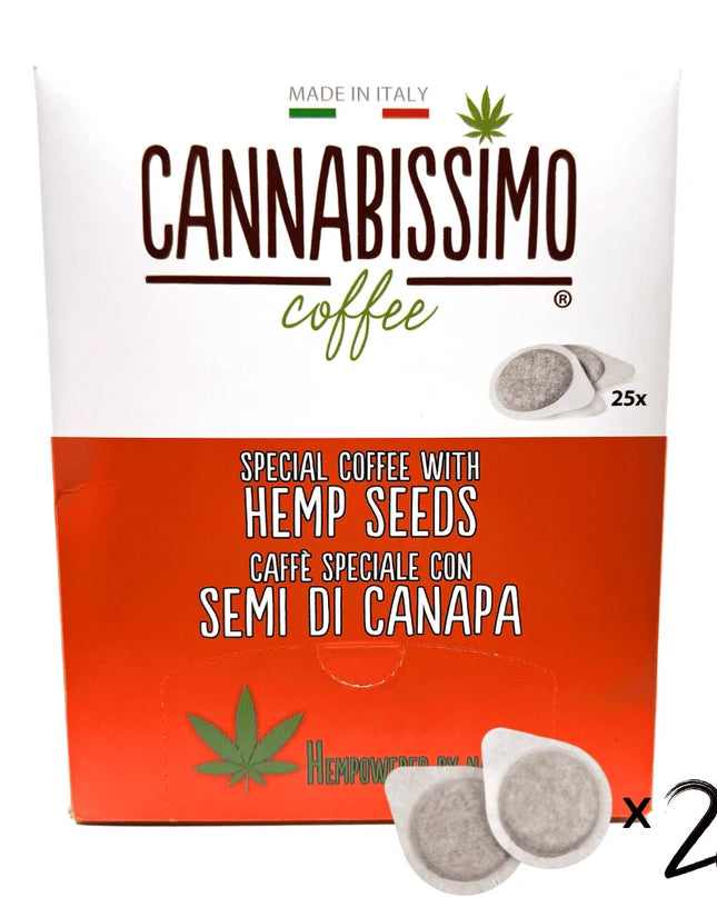 Dosettes Café aux Graines de Chanvre Cannabissimo - 25 dosettes