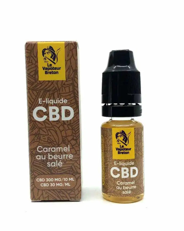 E-liquide CBD Caramel au beurre salé 300mg/10ml sans nicotine