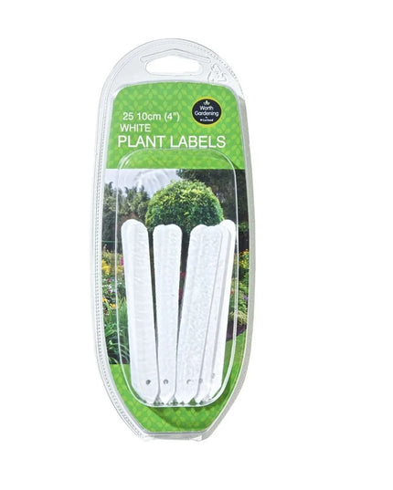 Étiquettes blanches pour plantes 10cm lot de 25