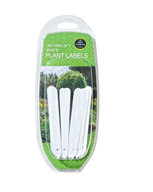 Étiquettes blanches pour plantes 10cm lot de 25