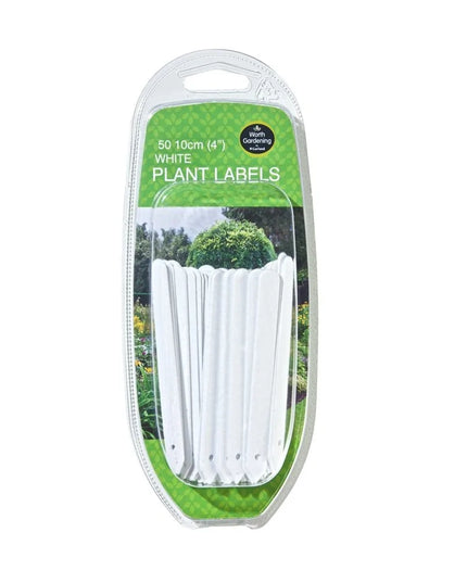 Étiquettes blanches pour plantes 10cm lot de 50
