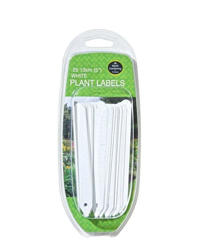 Étiquettes Blanches pour Plantes 13cm lot de 25