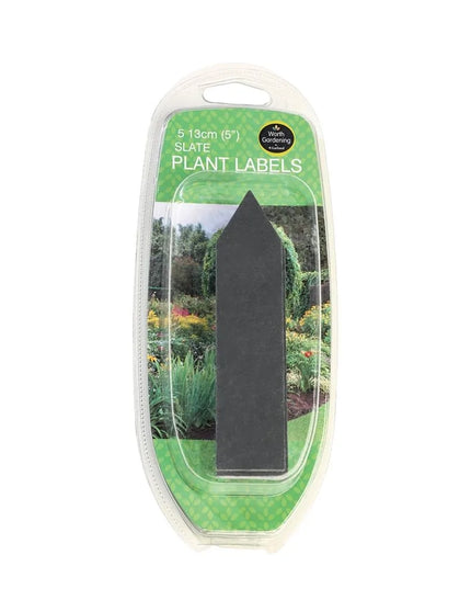 Étiquettes en ardoise pour plantes 13 cm Lot de 5