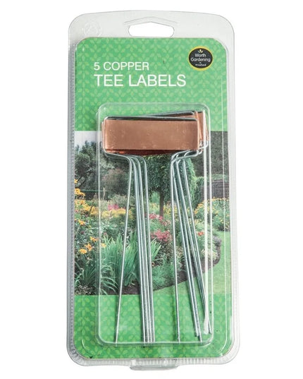 Étiquettes en cuivre lot de 5