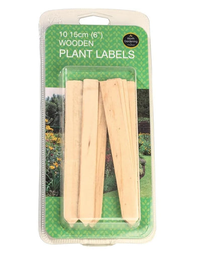 Étiquettes pour plantes en bois de 15 cm