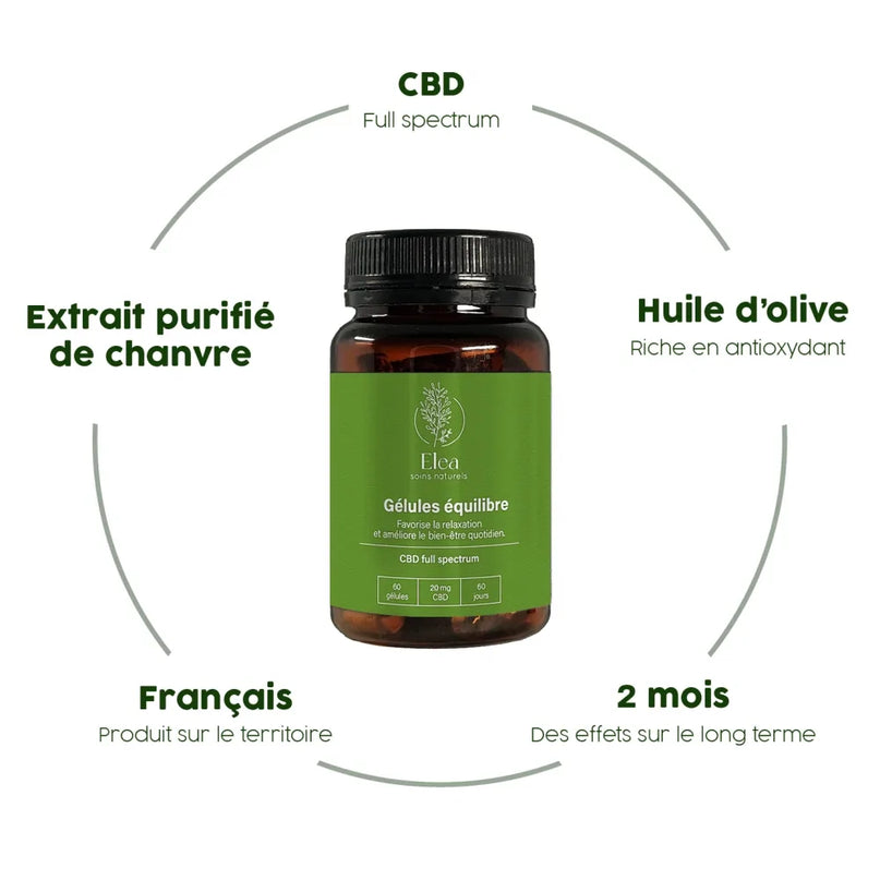 Gélule CBD équilibre | ELEA