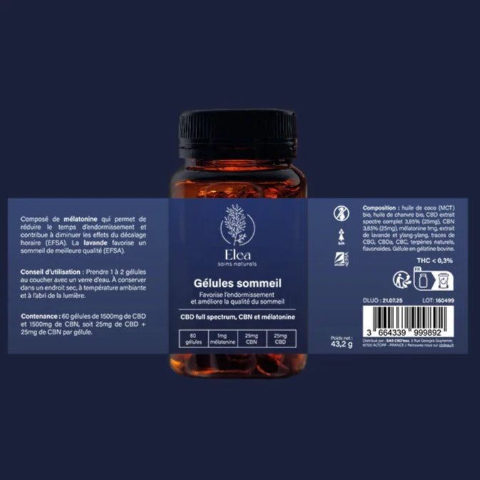 Gélule CBD sommeil | ELEA