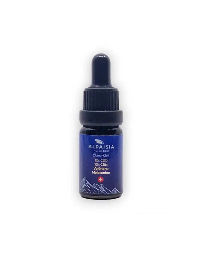Huile CBD 10% full spectrum douce nuit | ALPAISIA