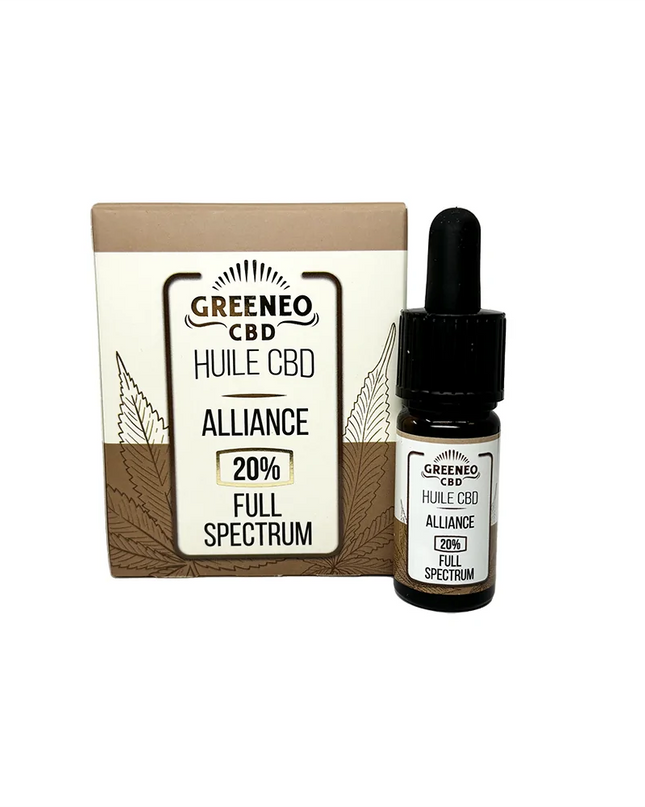 Huile CBD 20% full spectrum alliance | GREENEO