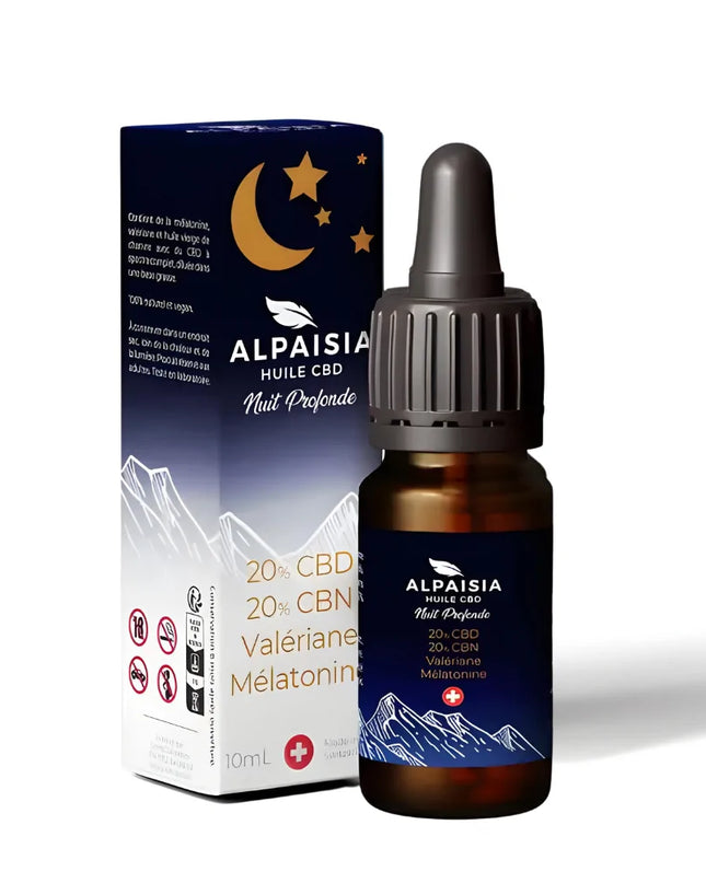 Huile CBD 20% full spectrum nuit profonde | ALPAISIA