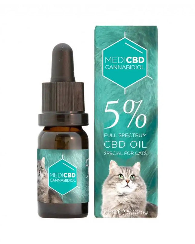 Huile CBD 5% full spectrum chat | MEDICBD