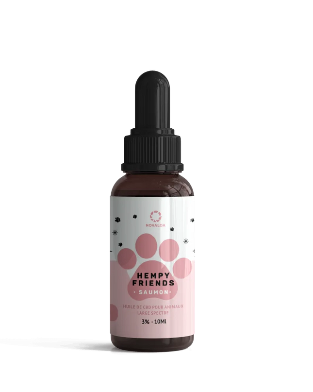 Huile CBD animaux 3% saumon | NOVALOA