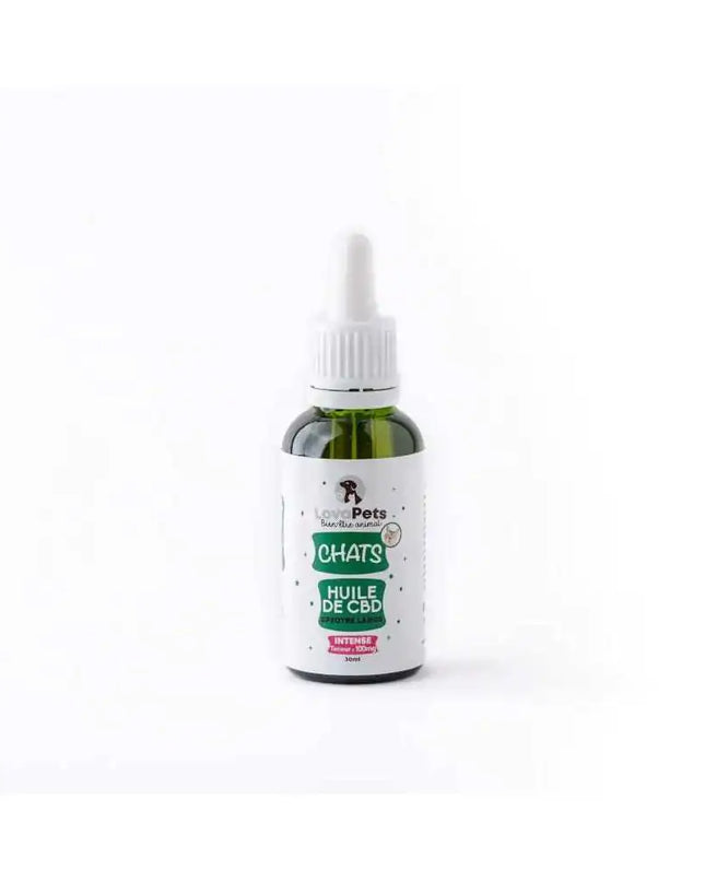 Huile CBD bio 100mg broad spectrum chat | LOVAPETS