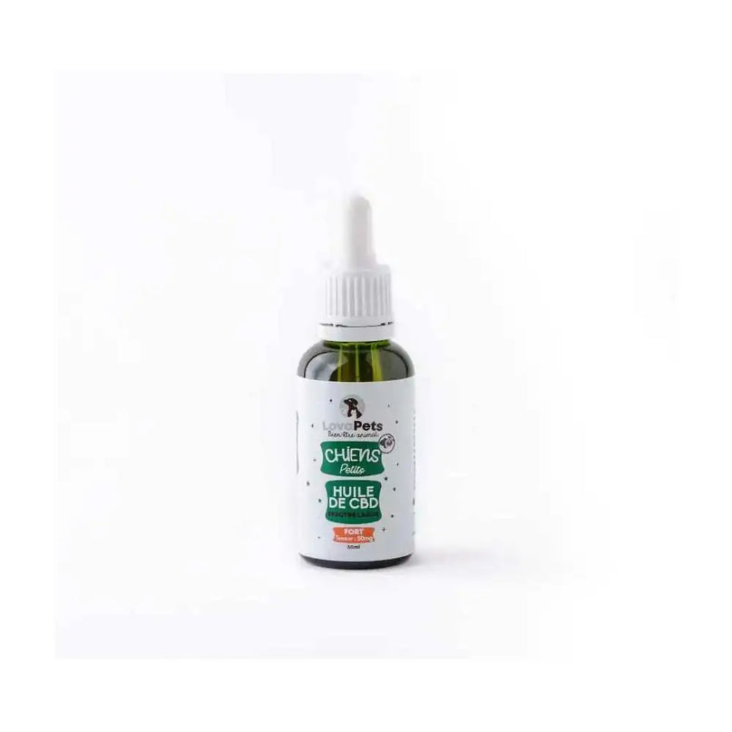 Huile CBD bio 50mg broad spectrum petit chien | LOVAPETS
