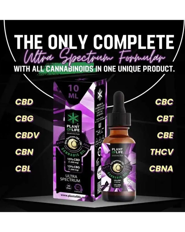 Huile CBD & CBG 30% ultra spectrum | PLANT OF LIFE