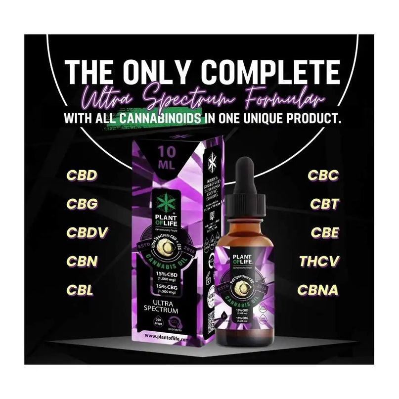 Huile CBD & CBG 30% ultra spectrum | PLANT OF LIFE