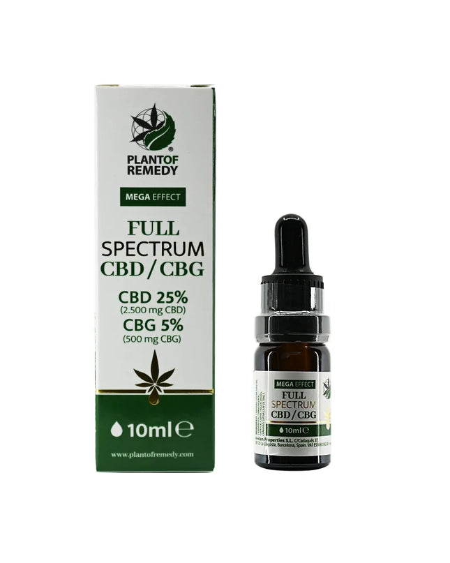 Huile CBD/CBG Full Spectrum Plant of Remedy 25% + 5%