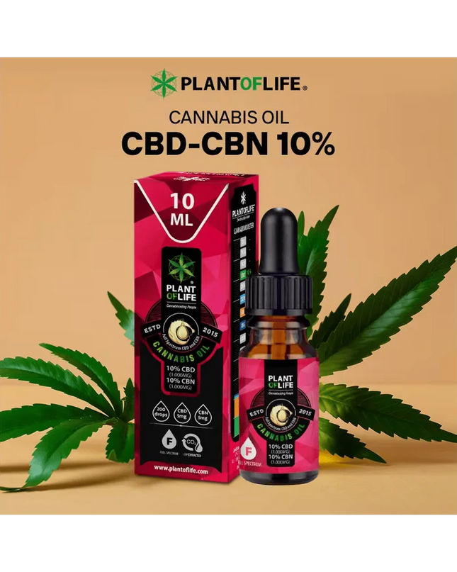 Huile CBN CBD 10% 10ML Full Spectrum | PLANT OF LIFE