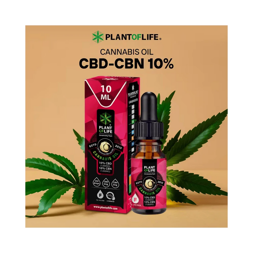 Huile CBN CBD 10% 10ML Full Spectrum | PLANT OF LIFE