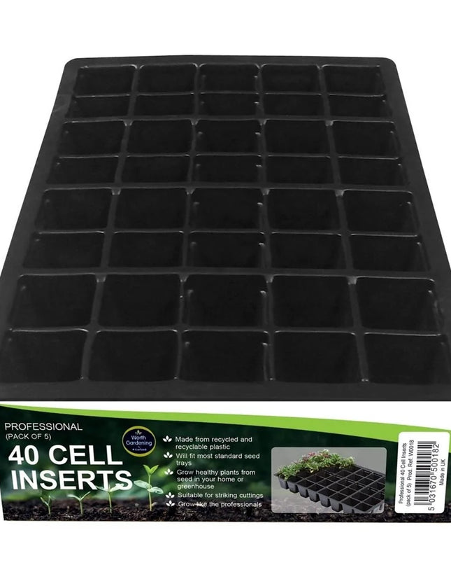 Inserts professionnels 40 cellules (lot de 5)
