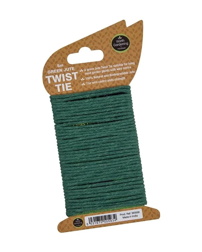 Lien torsadé jute vert 5m