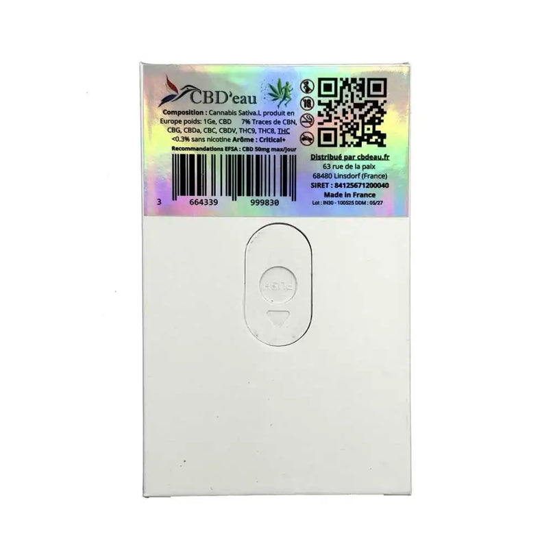 Lot 4 Infustick CBD 7% Critical+ | CBD'EAU