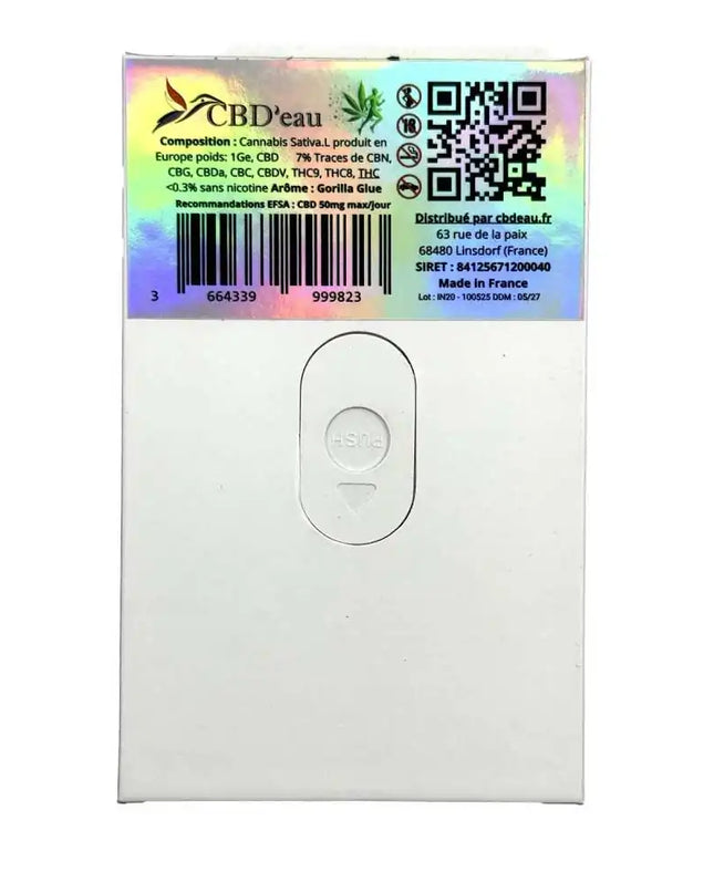 Lot 4 Infustick CBD 7% Gorilla Glue | CBD'EAU