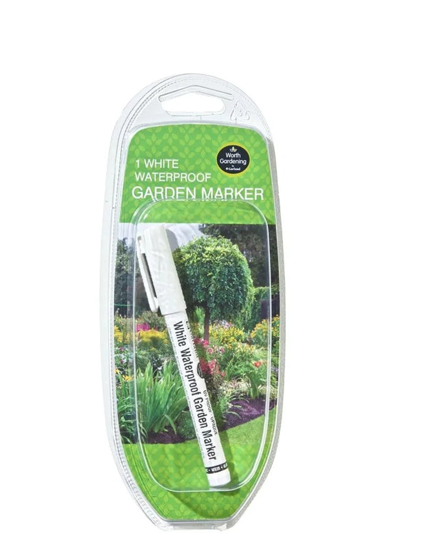 Marqueur de jardin étanche blanc