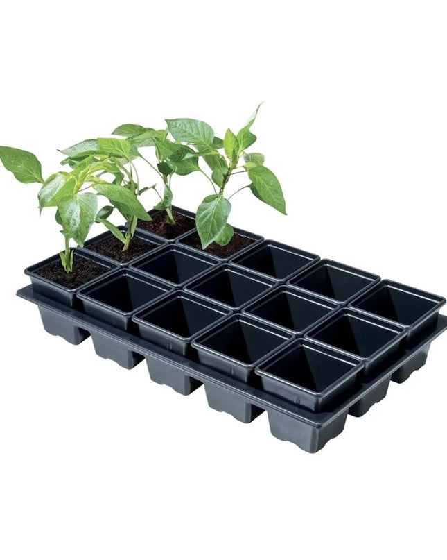Mini bac à légumes professionnel (15 pots carrés de 7 cm)