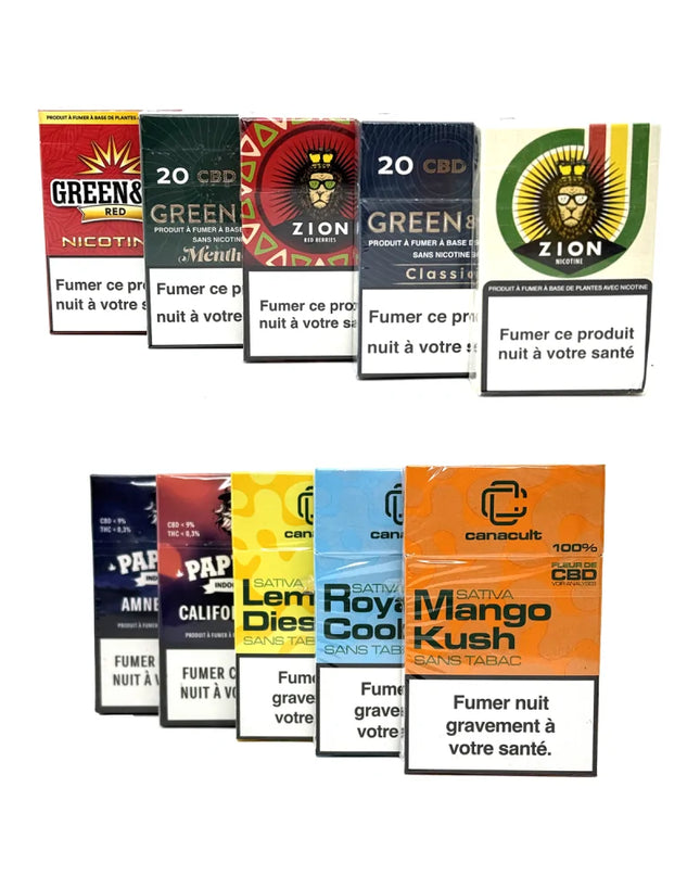 Pack Découverte 10 Cigarettes CBD Premium