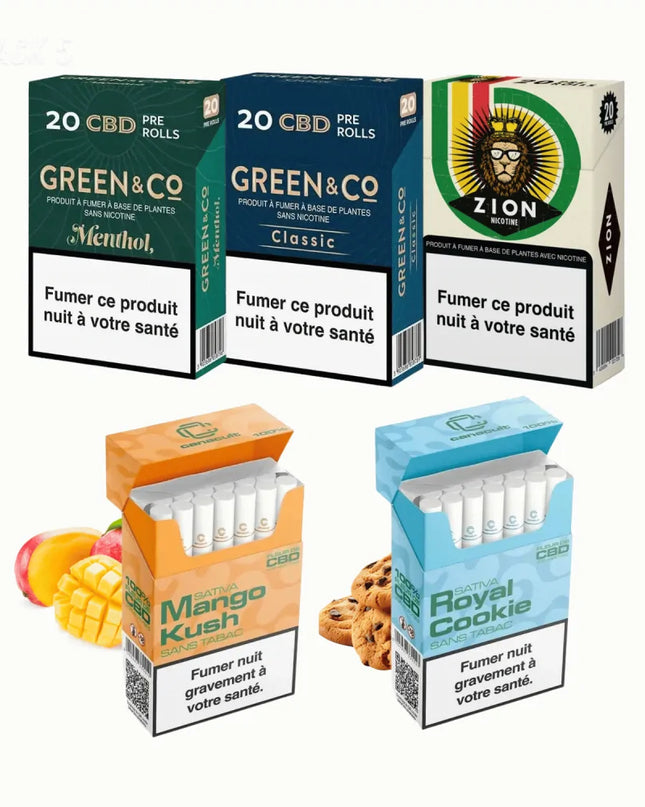 Pack Découverte Premium 5 Cigarettes CBD