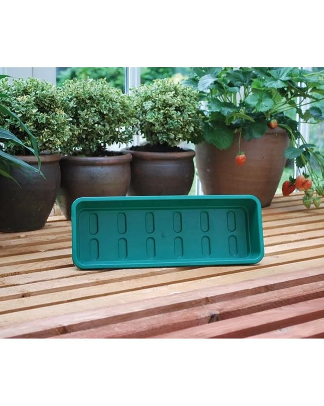 Plateau de jardin étroit vert sans trous