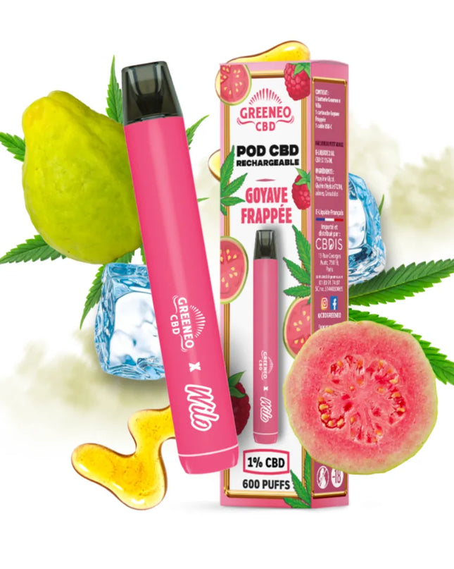 Pod CBD Rechargeable Goyave Frappée | GREENEO