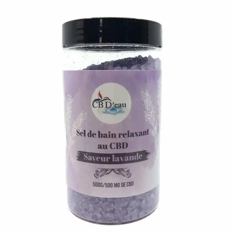 Sels de bain CBD lavande | CBD'EAU