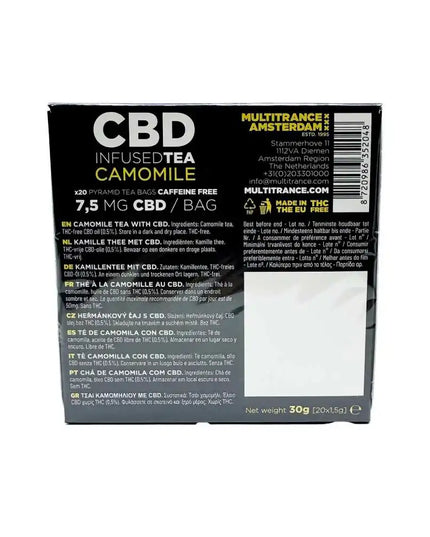 Thé Camomille CBD 7,5mg Multitrance