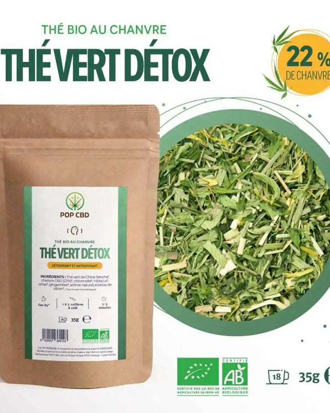 Thé CBD bio détox | POP CBD