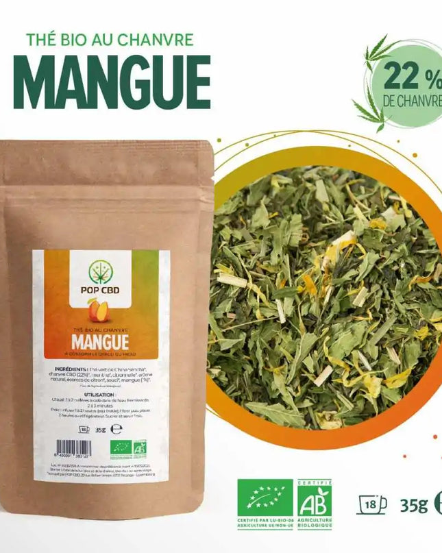Thé CBD bio mangue | POP CBD