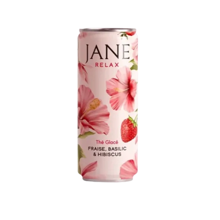 Thé CBD hibiscus fraise basilic bio | JANE