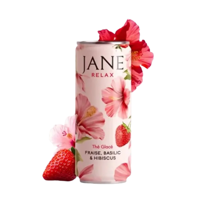 Thé CBD hibiscus fraise basilic bio | JANE