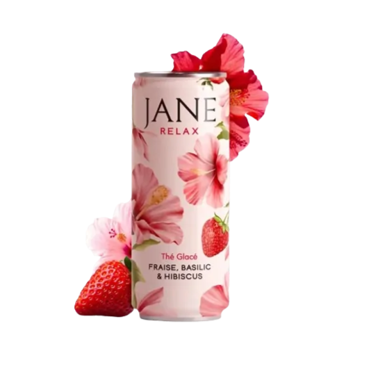 Thé CBD hibiscus fraise basilic bio | JANE