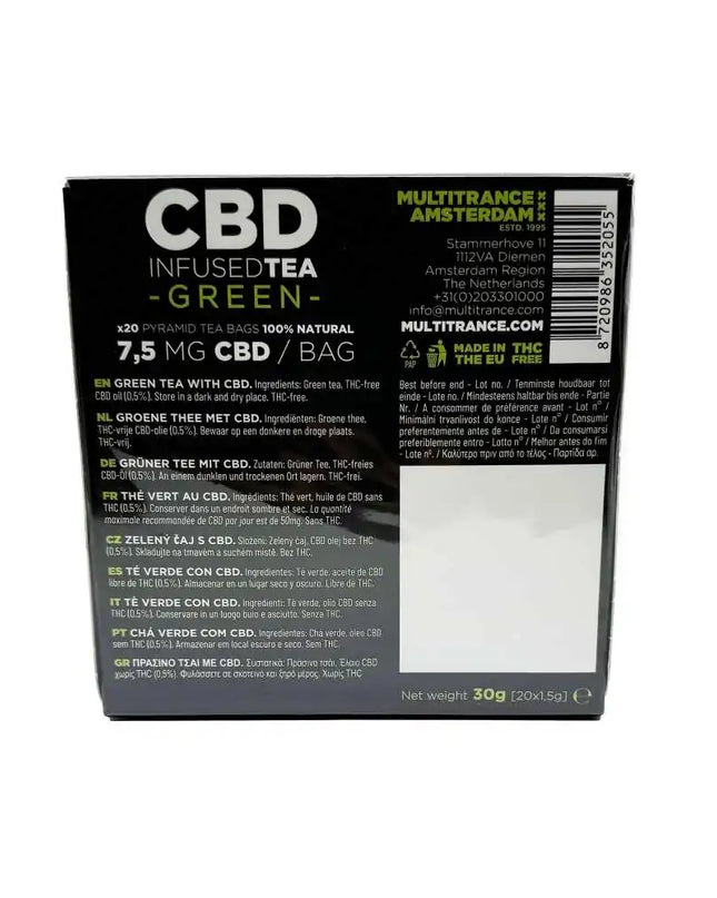 Thé Vert CBD 7,5mg Multitrance