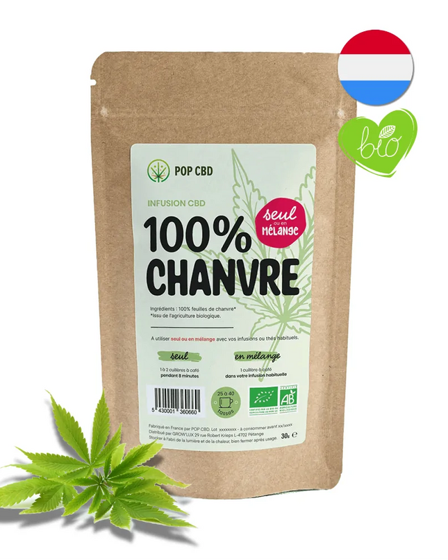 Tisane Bio 100% Chanvre 30g | POP CBD