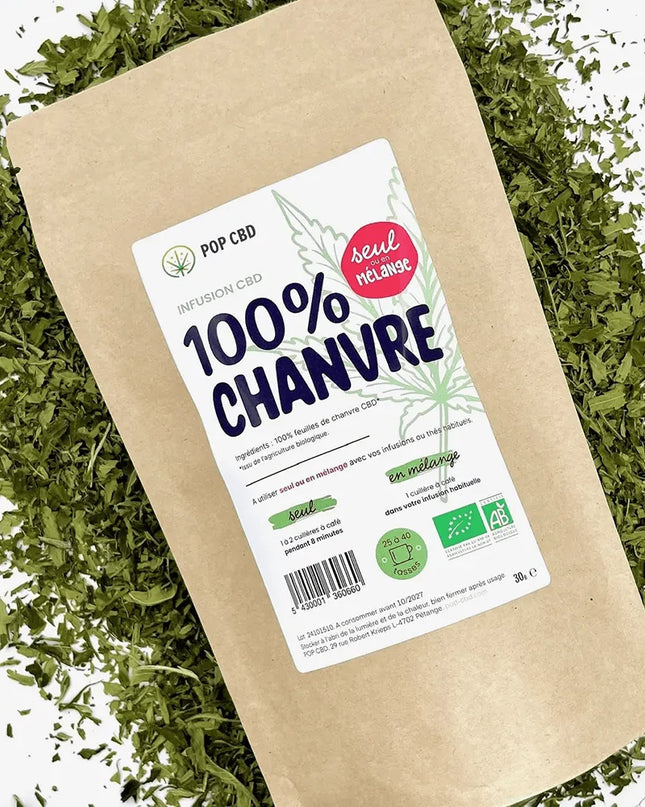 Tisane Bio 100% Chanvre 30g | POP CBD