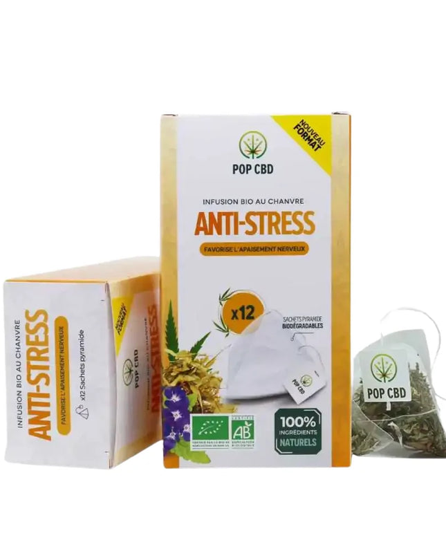 Tisane CBD bio anti stress - sachets | POP CBD