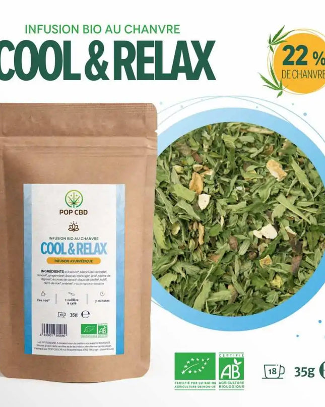 Tisane CBD bio cool & relax | POP CBD