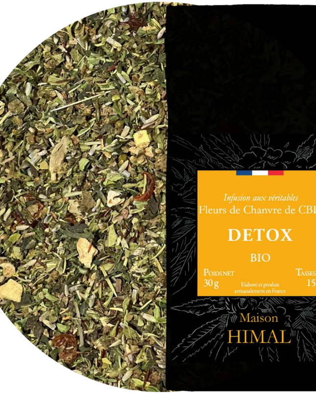 Tisane CBD bio détox - en vrac | MAISON HIMAL