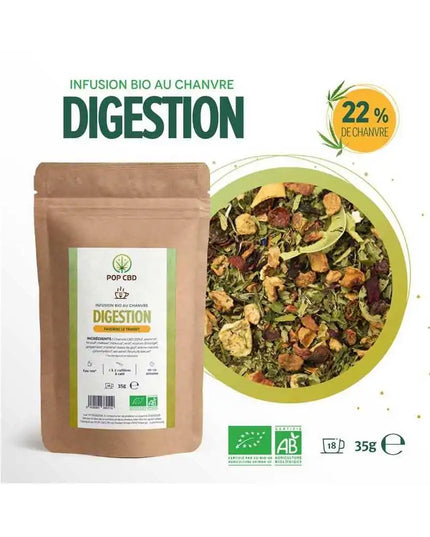 Tisane CBD bio digestion | POP CBD