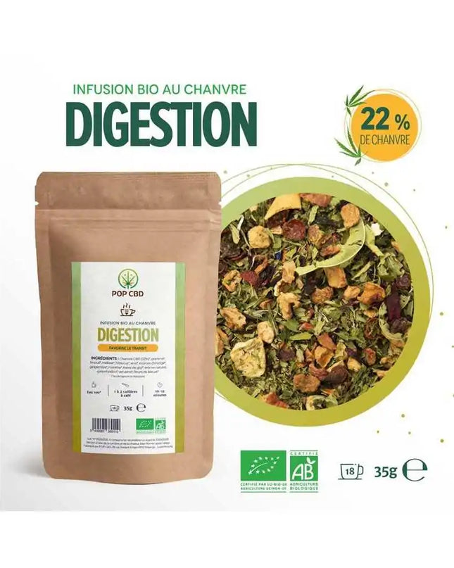 Tisane CBD bio digestion | POP CBD