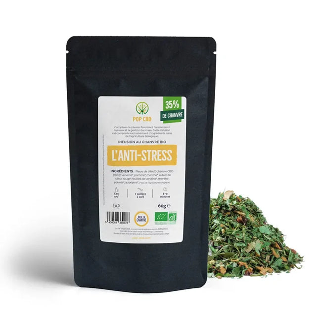 Tisane CBD bio l'anti stress | POP CBD