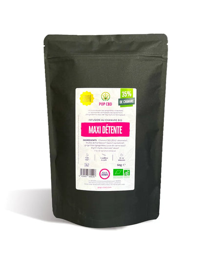 Tisane CBD bio maxi détente | POP CBD